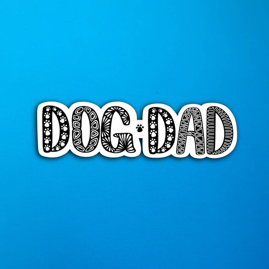 Dog Dad Waterproof Sticker