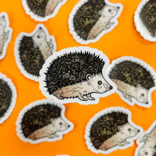 Mini Hedgehog Waterproof Sticker
