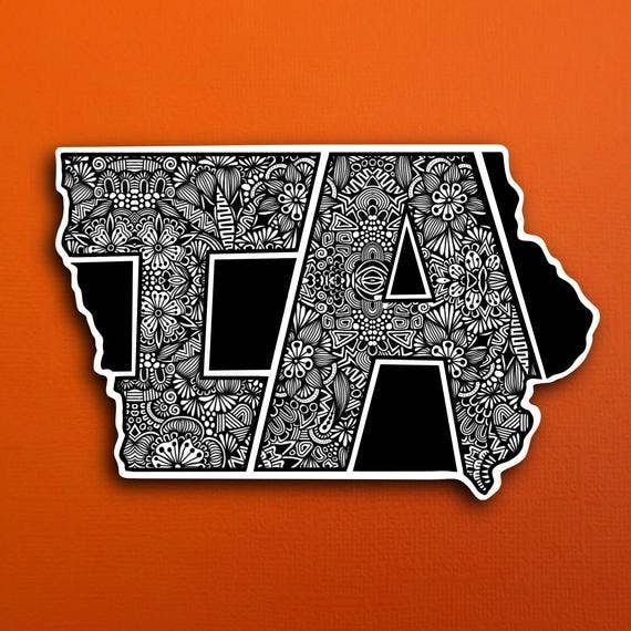 Iowa State Waterproof Sticker