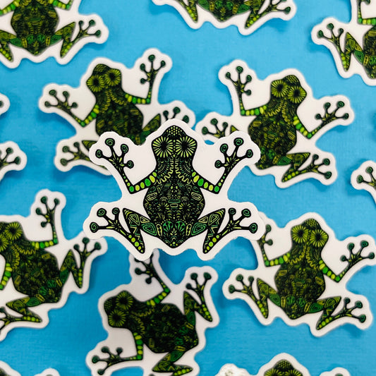 Mini Frog Waterproof Sticker