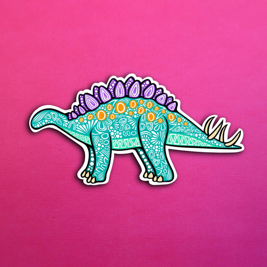 Stegosaurus Dinosaur Waterproof Sticker