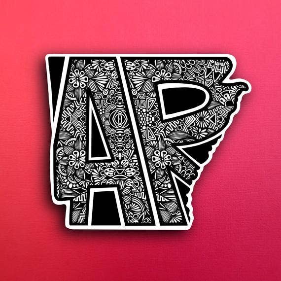 Arkansas State Waterproof Sticker