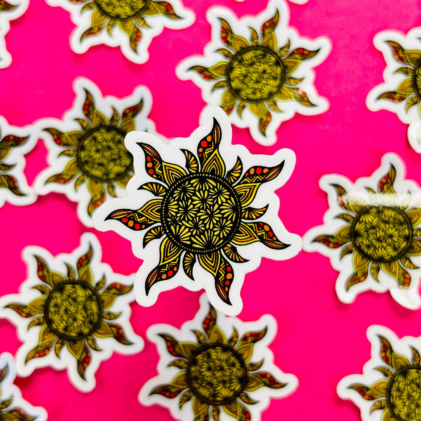 Mini Sun Waterproof Sticker