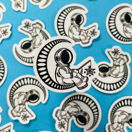 Mini Astronaut Waterproof Sticker