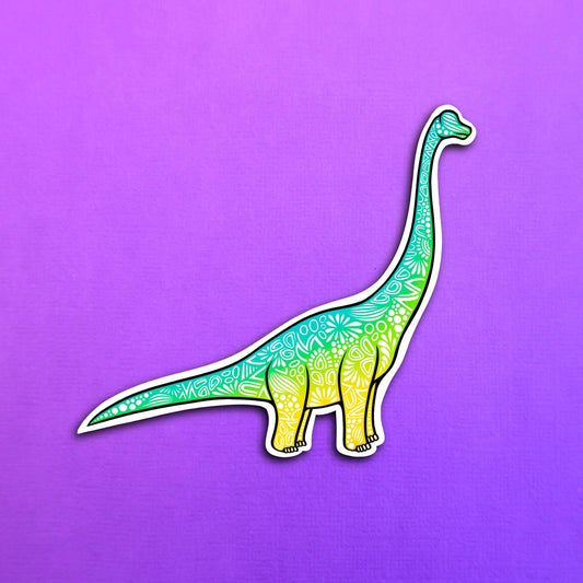 Brachiosaurus Dinosaur Waterproof Sticker