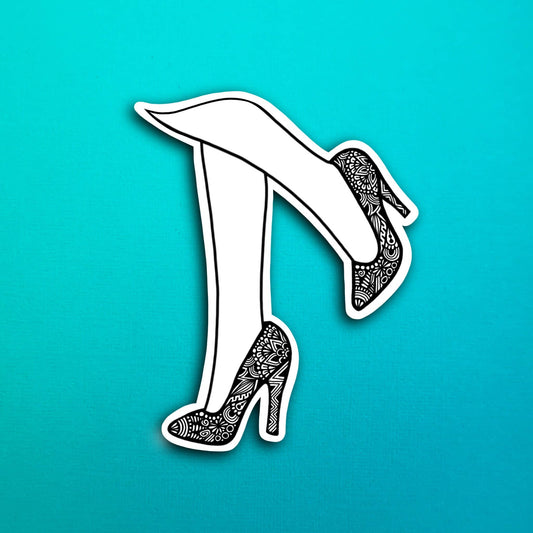 High Heels Waterproof Sticker