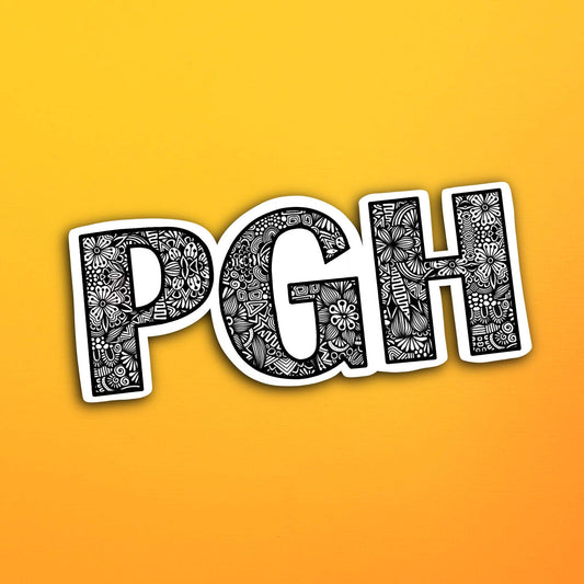 Pittsburgh PGH Waterproof Sticker