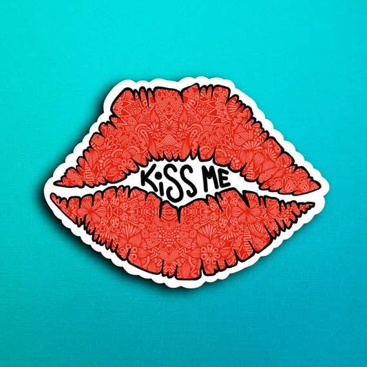 Kiss Me Waterproof Sticker