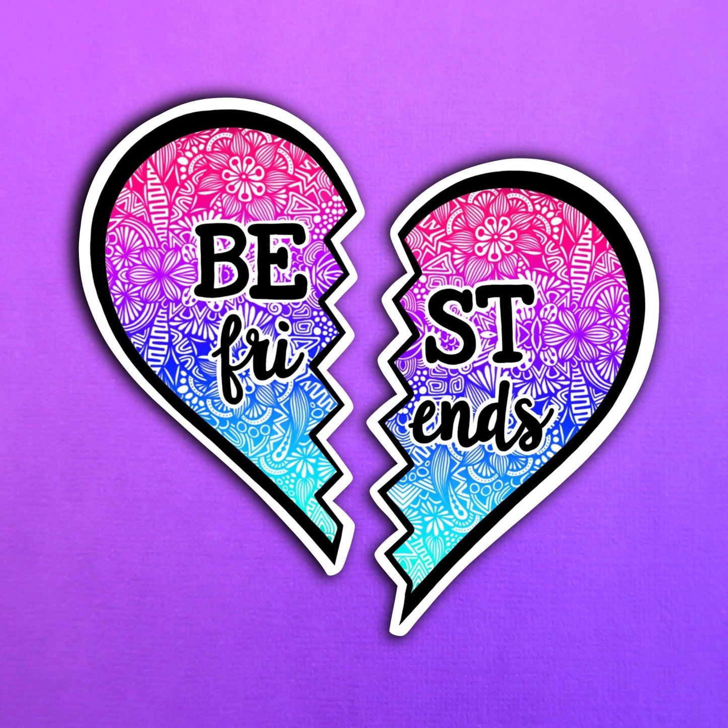 Best Friends Waterproof Sticker