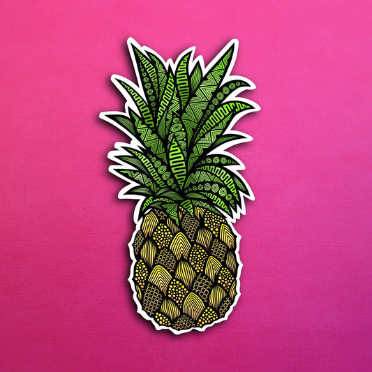 Pineapple Waterproof Sticker