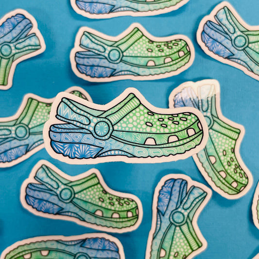 Mini Croc Waterproof Sticker
