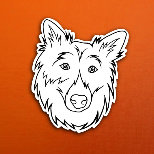 Henry the Dog Simple Line Waterproof Sticker