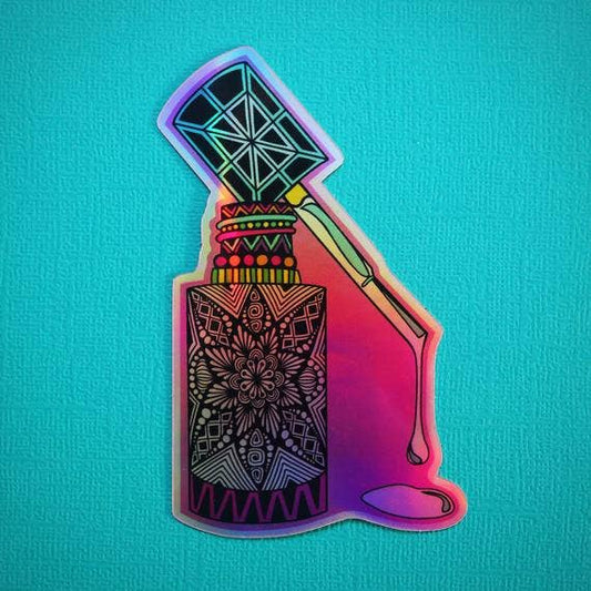 Holo Nail Polish Waterproof Sticker