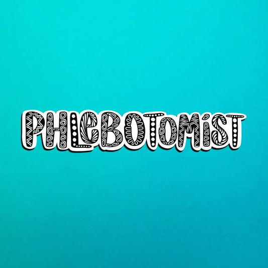 Phlebotomist Waterproof Sticker