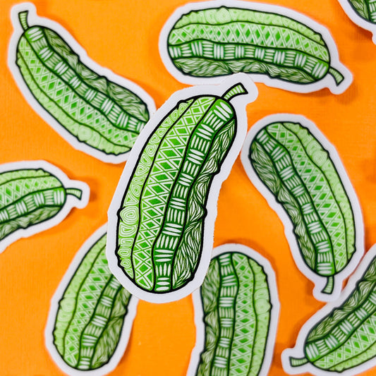 Mini Pickle Waterproof Sticker