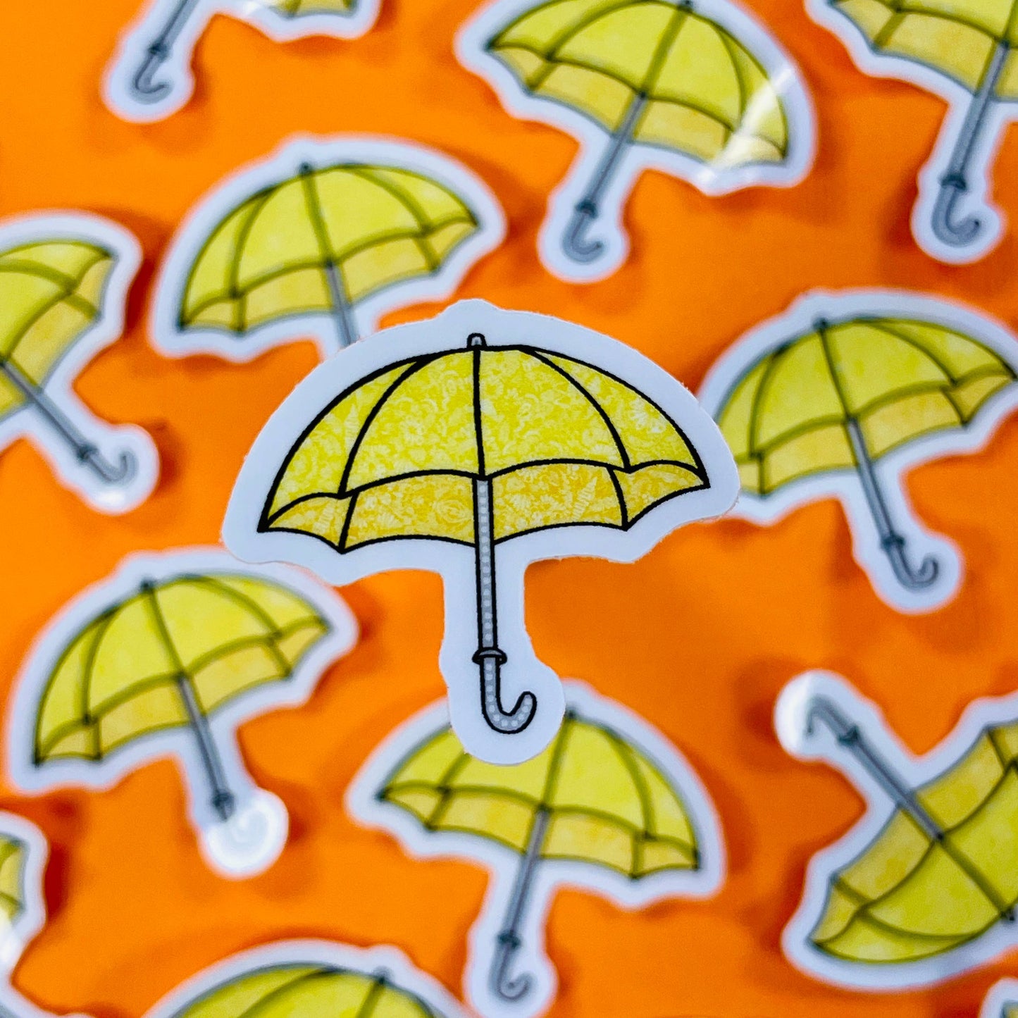 Mini Umbrella Waterproof Sticker