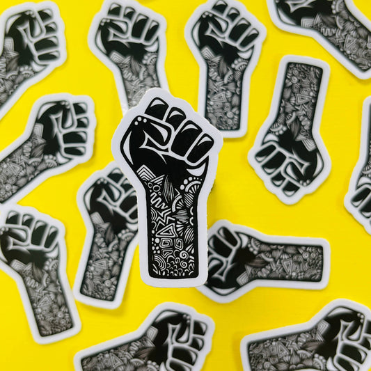 Mini Fist Waterproof Sticker