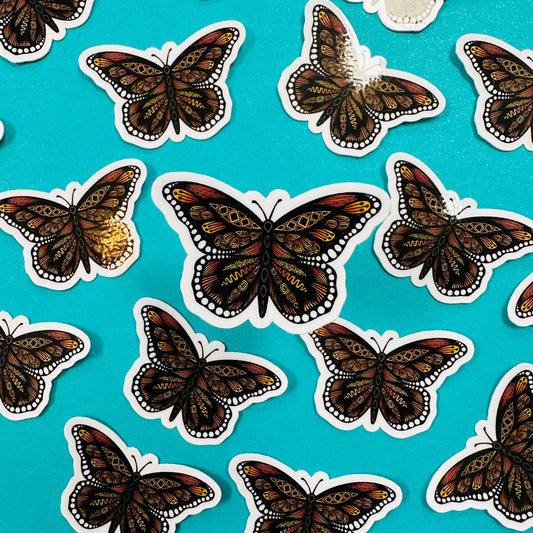 Mini Monarch Waterproof Sticker