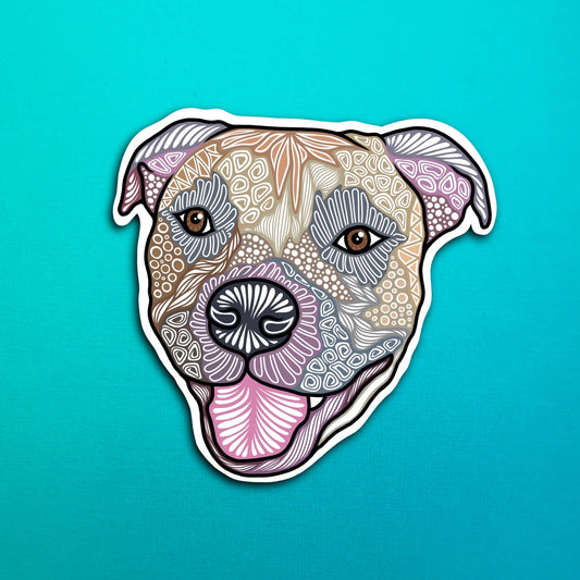 Izzy the Dog Waterproof Sticker
