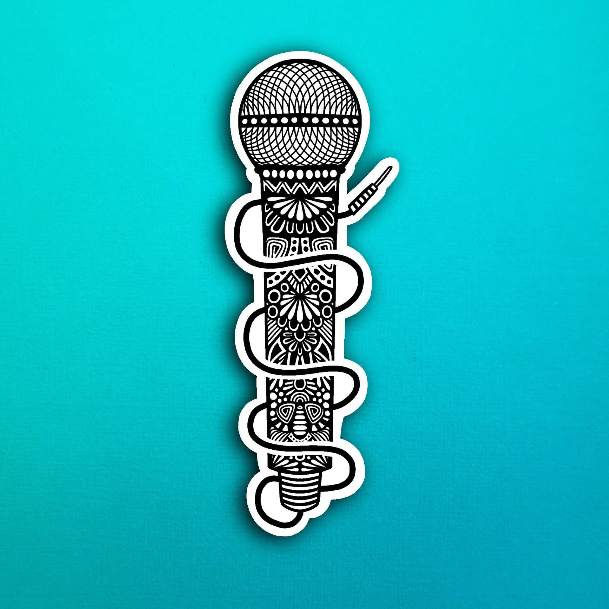 Microphone Waterproof Sticker – Zenspire Designs