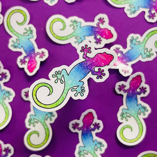 Mini Lizard Waterproof Sticker