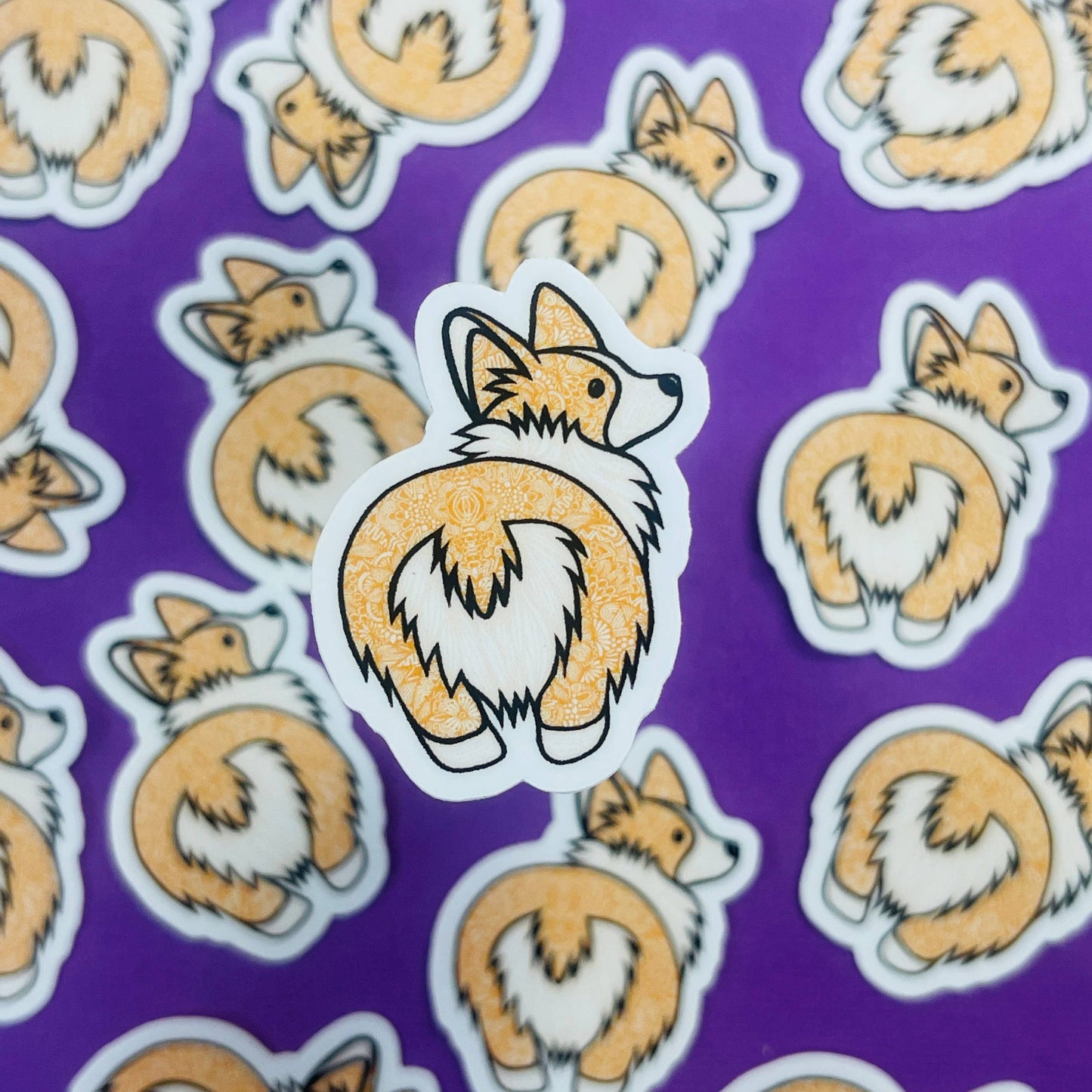 Mini Corgi Waterproof Sticker