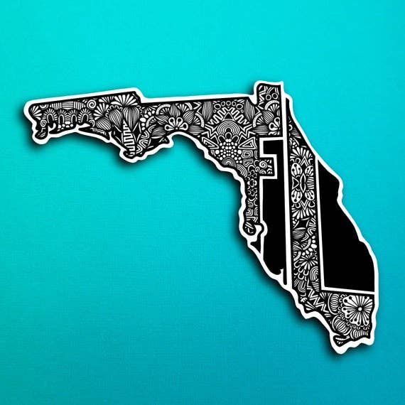 Florida State Waterproof Sticker