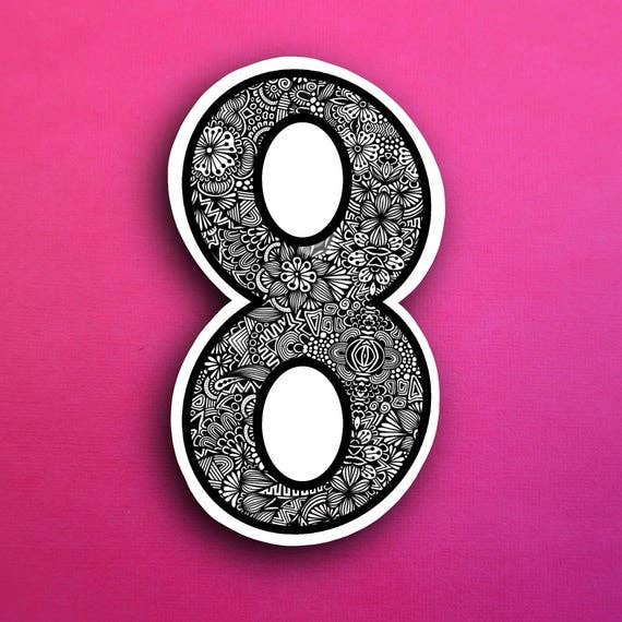 Small Block 8 Waterproof Sticker – Zenspire Designs