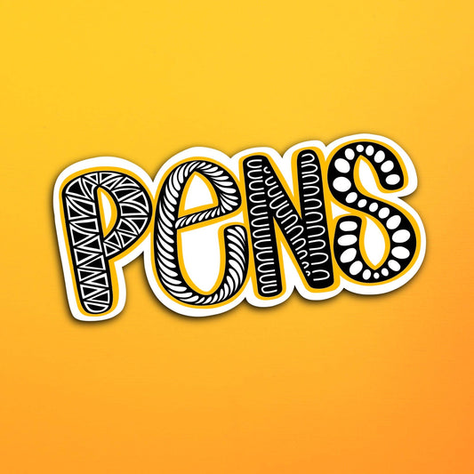 Pittsburgh Pens Waterproof Sticker