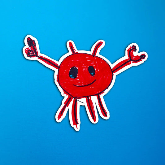 Eli’s Pinchy the Crab Waterproof Sticker