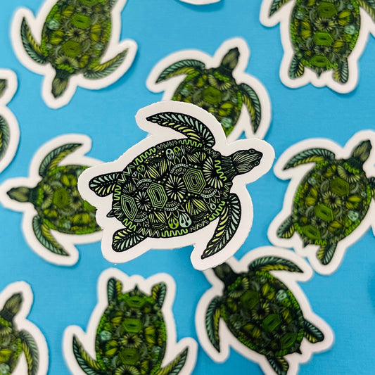 Mini Turtle Waterproof Sticker