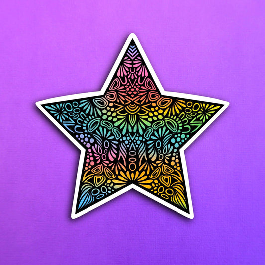 NEW Color Star Waterproof Sticker