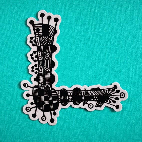 Letter L Waterproof Sticker – Zenspire Designs