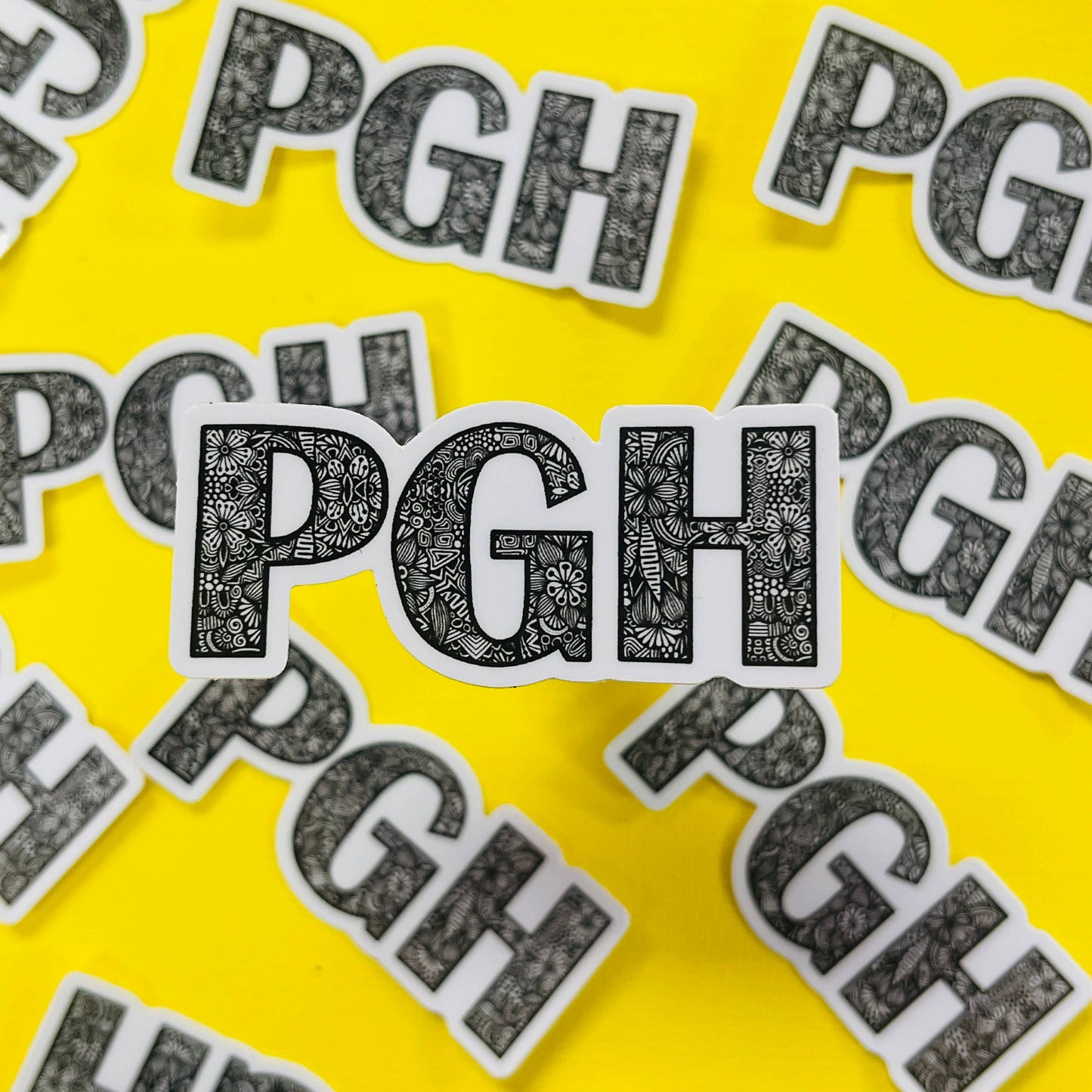 Mini PGH Pittsburgh Waterproof Sticker