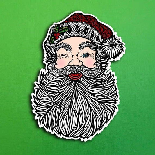 Santa Waterproof Sticker
