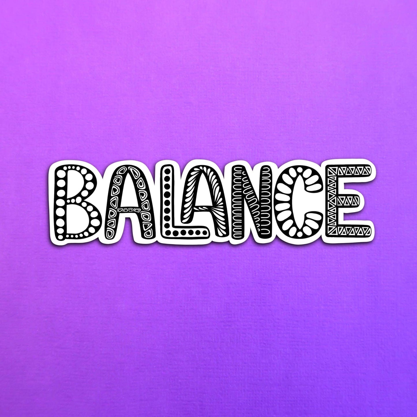 Balance Waterproof Sticker