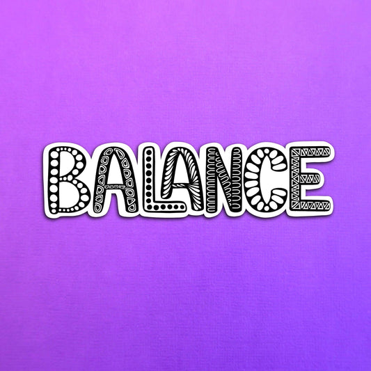Balance Waterproof Sticker