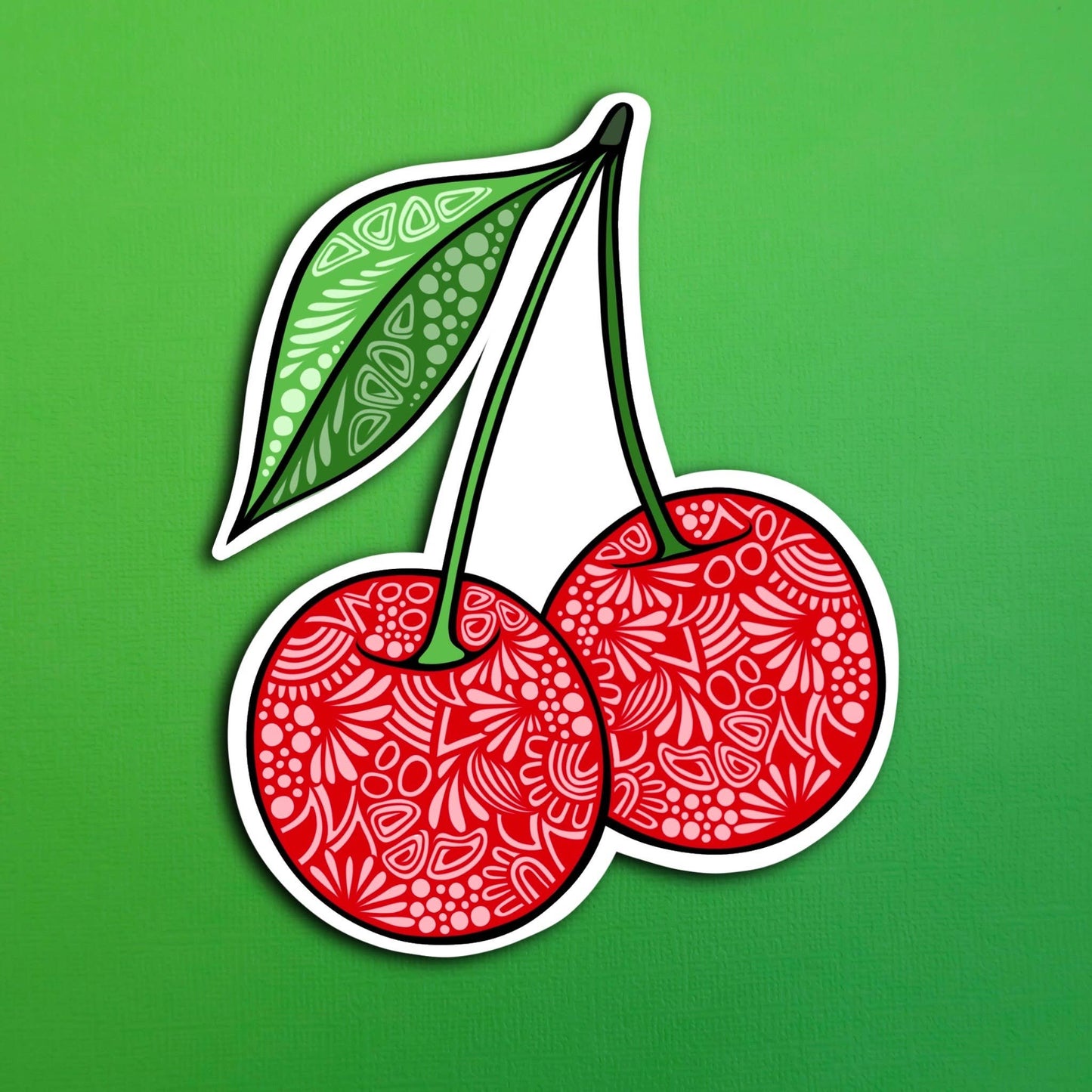 NEW Cherry Waterproof Sticker