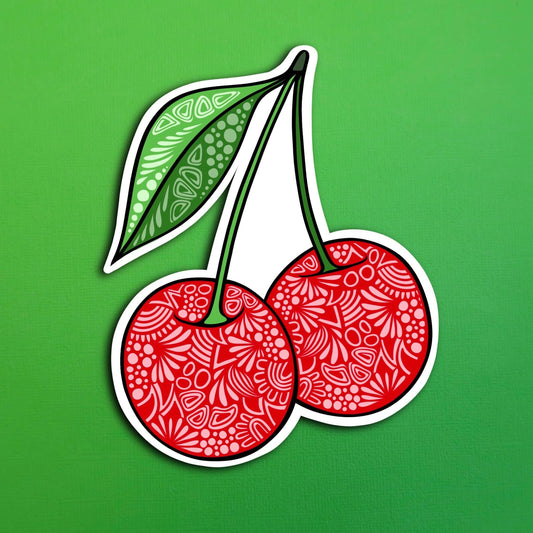 NEW Cherry Waterproof Sticker