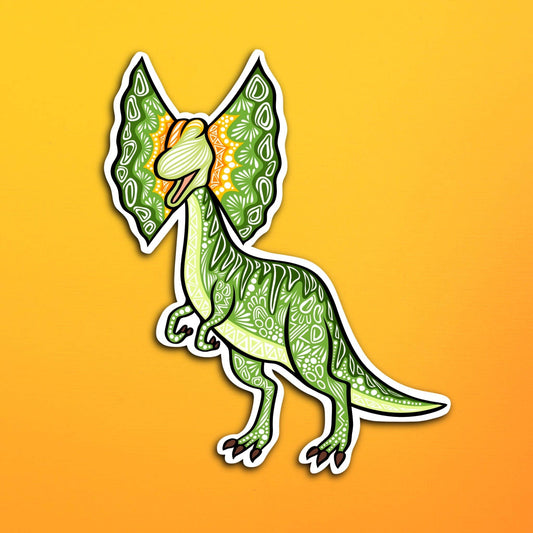 Dilophosaurus Dinosaur Waterproof Sticker