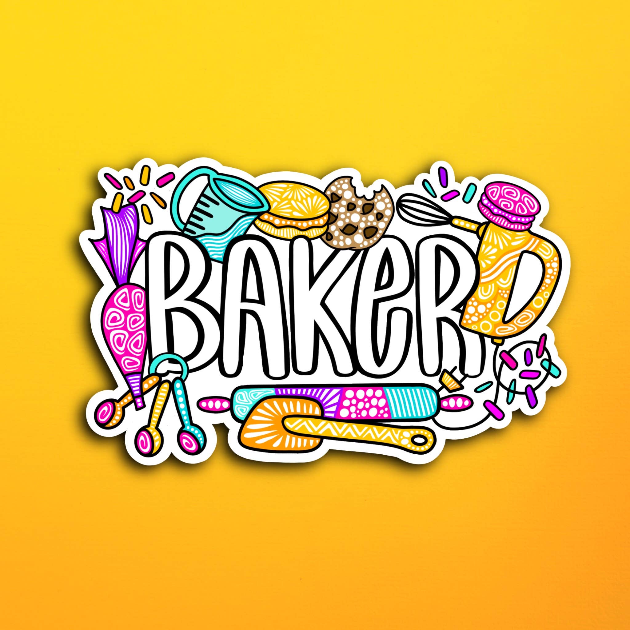 Baker Collage Waterproof Sticker – Zenspire Designs