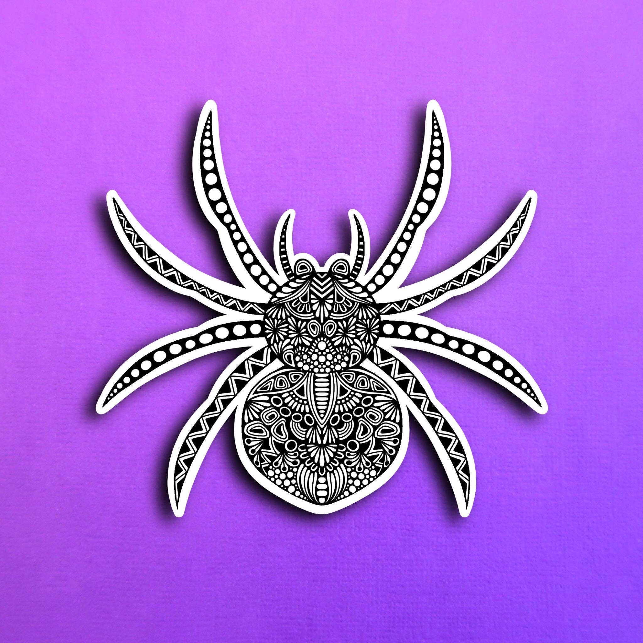 Simple Spider Sticker Spider Waterproof Sticker – Zenspire Designs