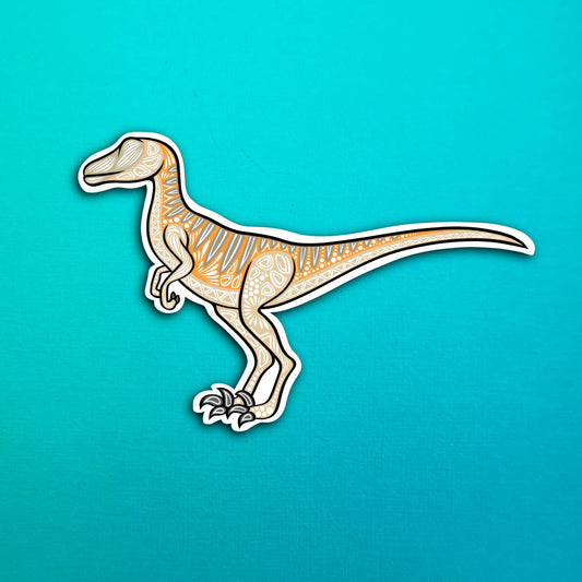 Velociraptor Dinosaur Waterproof Sticker