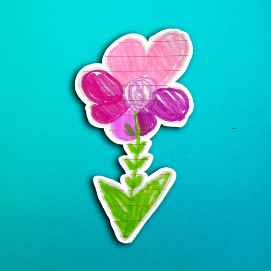 Pari's Beautiful Flower Waterproof Sticker