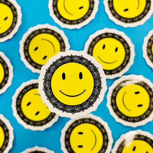 Mini Smiley Waterproof Sticker