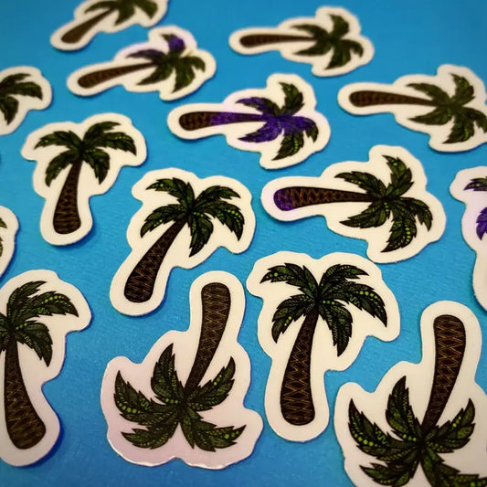 Mini Palm Tree Waterproof Sticker