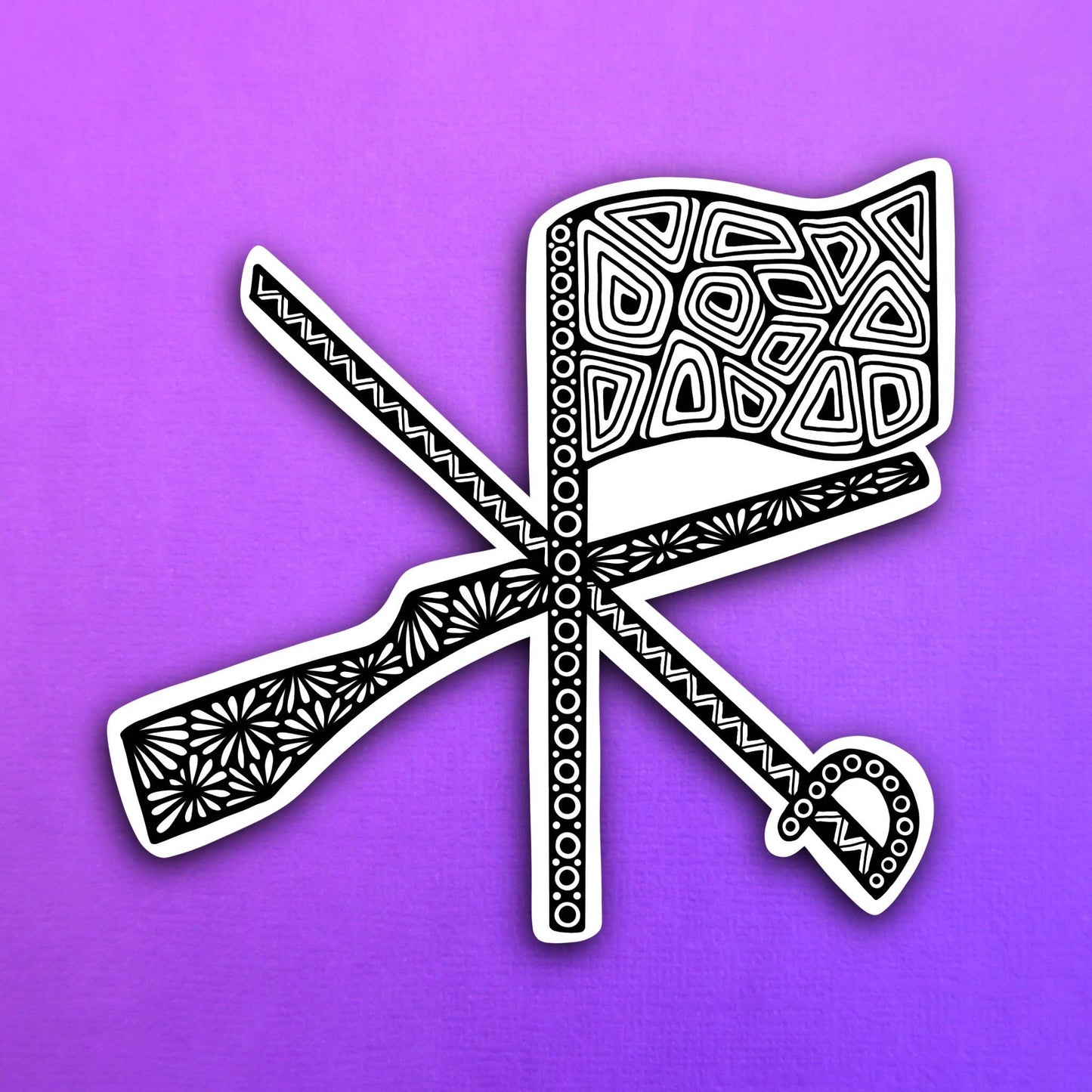 Guard Collage Waterproof Sticker