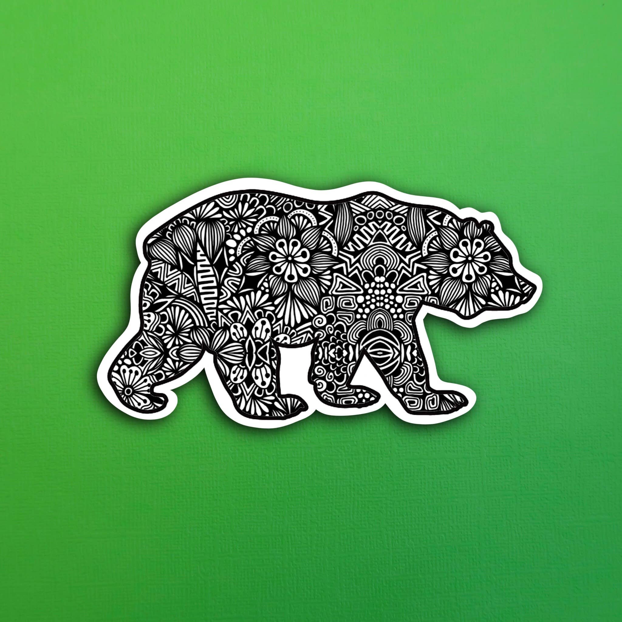Real Bear Sticker Full Bear Waterproof Sticker – Zenspire Designs