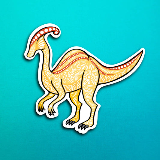 Parasaurolophus Dinosaur Waterproof Sticker