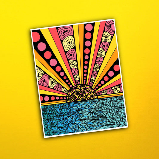 Ocean Rays Waterproof Sticker